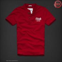 heren abercrombie and fitch henley tee korte t-shirt 1892 rood Winkel Utrecht pyij2188